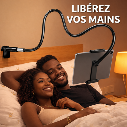 Support Téléphone et Tablette Flexible 360° – Mains Libres pour Lit, Bureau et Table